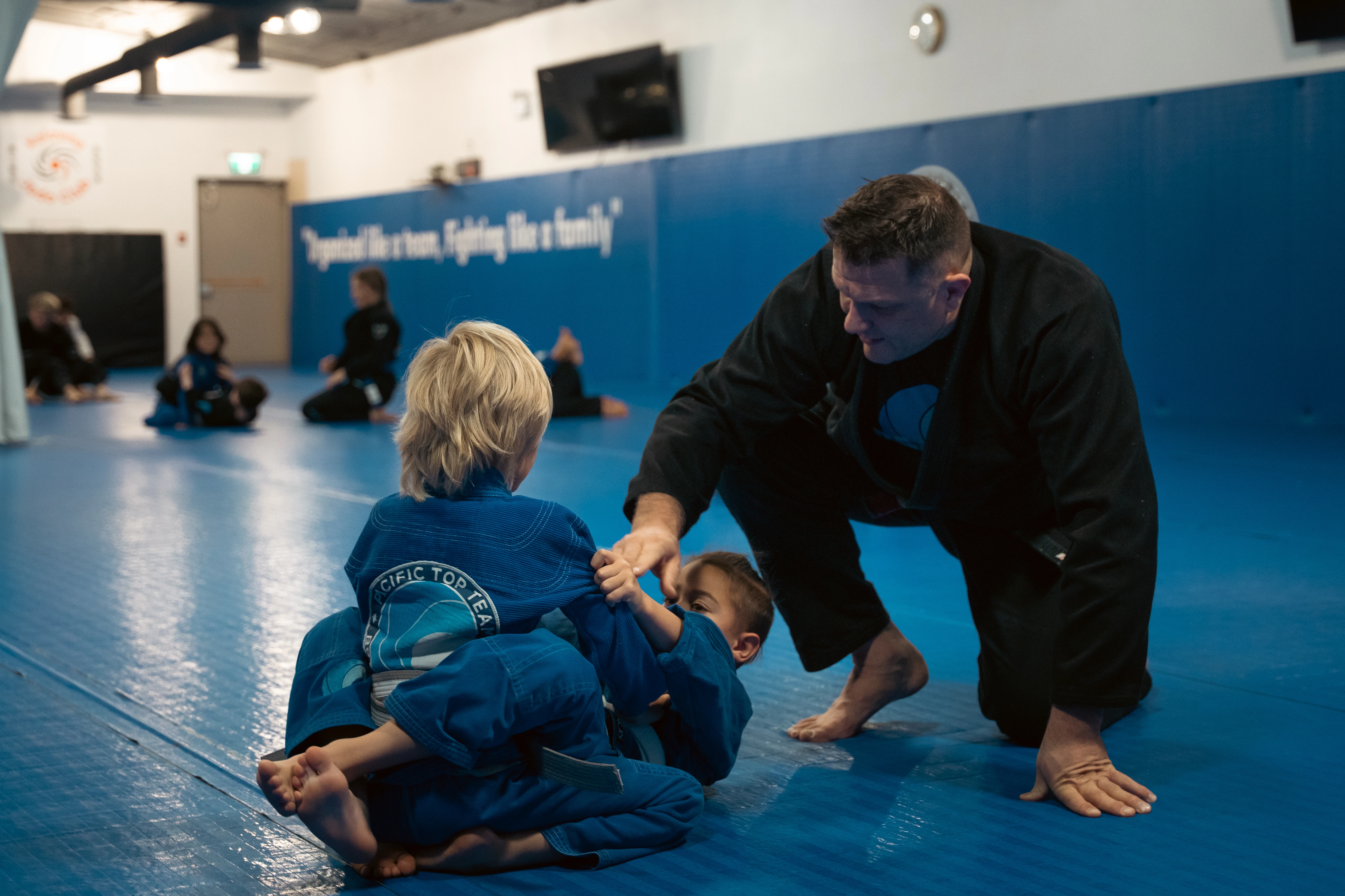 Tiny Champions class at Pacific Top Team Penticton